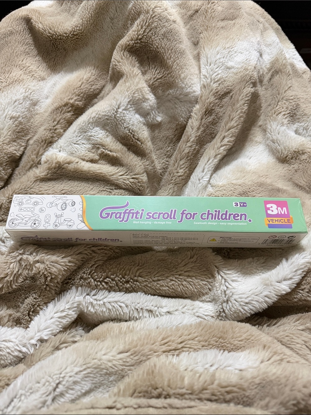 Graffiti Scroll for Children - 3M Vehicle Design - Pastel Green